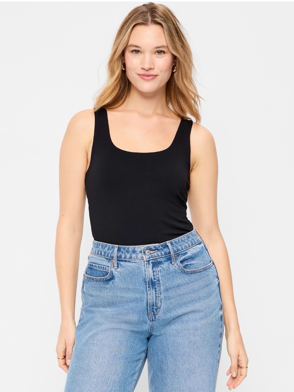 Old Navy Black Scoop-Neck Tank Top